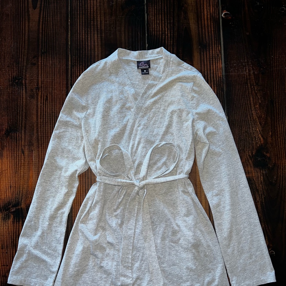 Oh Baby by Motherhood Maternity Heather Gray Robe